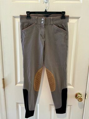 Dover Saddlery Vintage Tailored Sportsman Equestrian Riding Pant Graphite SZ 26